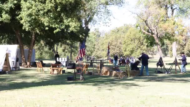 2019 Marysville Representación Guerra Civil — Vídeos de Stock