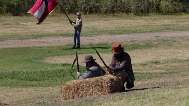 2019 Marysville Representación Guerra Civil — Vídeos de Stock