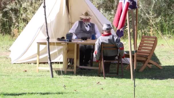 2019 Marysville California Civil War Reenactment — стокове відео