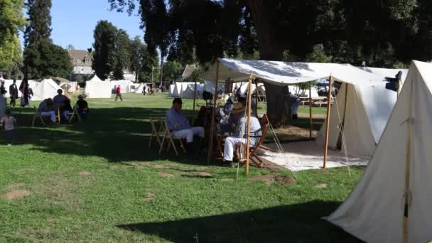 2019 Fresno California Civil War Reenactment — стокове відео