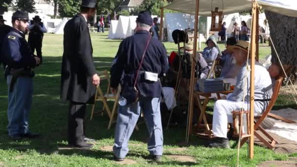 2019 Fresno California Civil War Reenactment — стокове відео