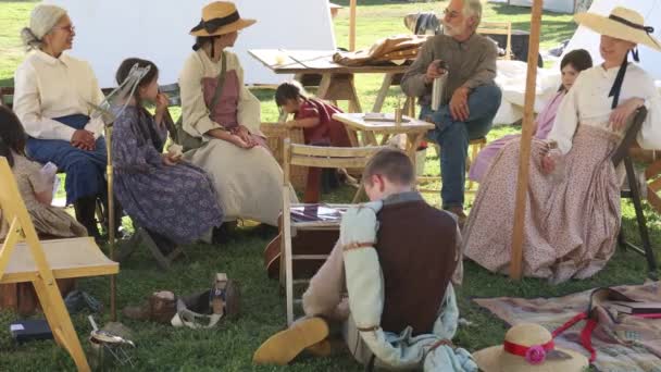 2019 Fresno California Civil War Reenactment — стокове відео