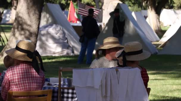2019 Fresno California Civil War Reenactment — стокове відео