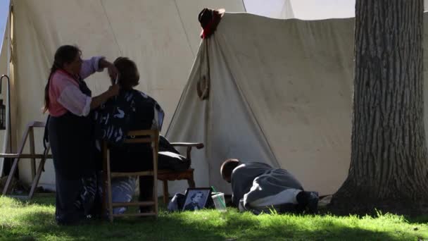 2019 Fresno California Civil War Reenactment — стокове відео