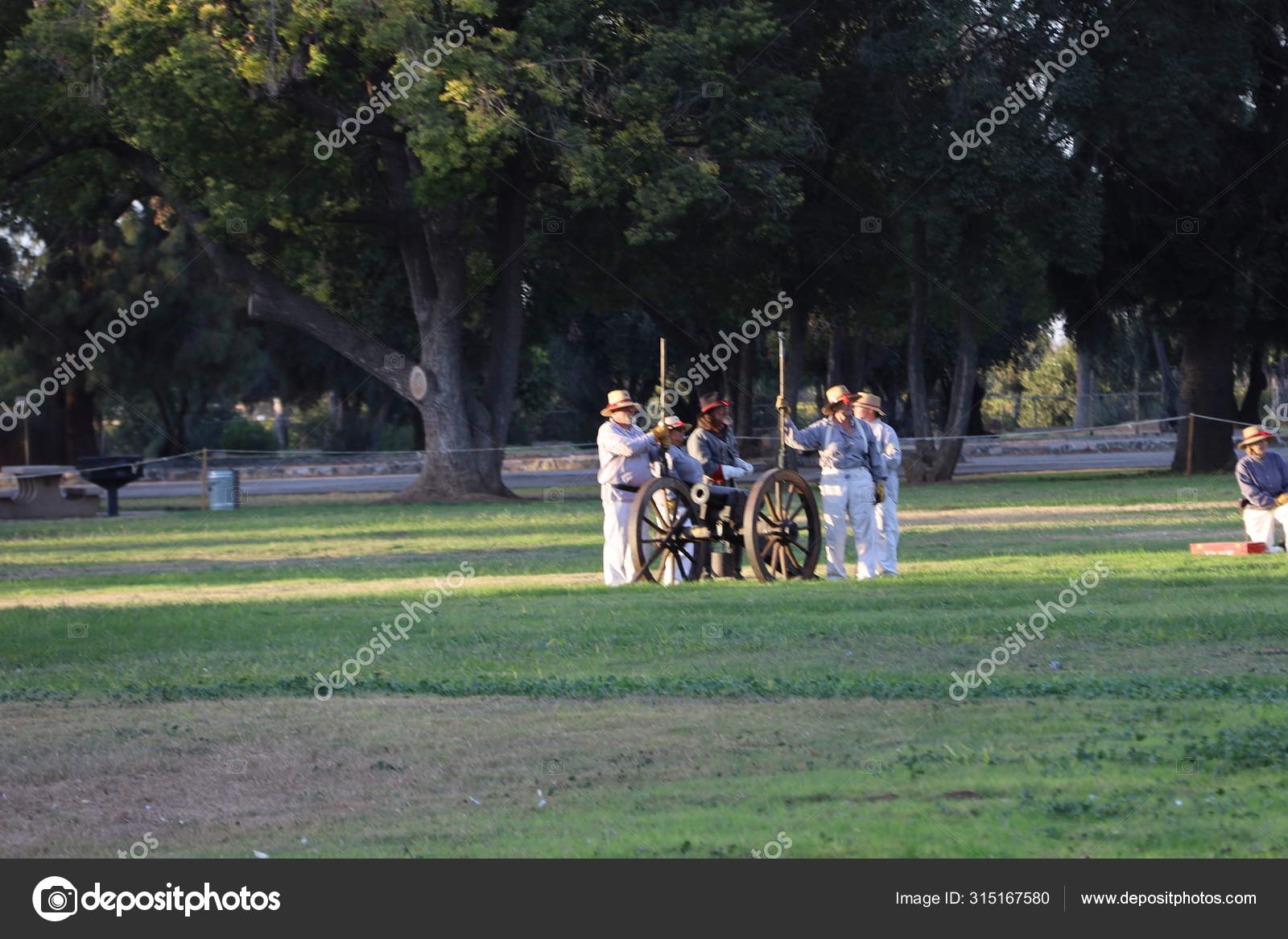 Civil War Reenactment Fresno California – Stock Editorial Photo