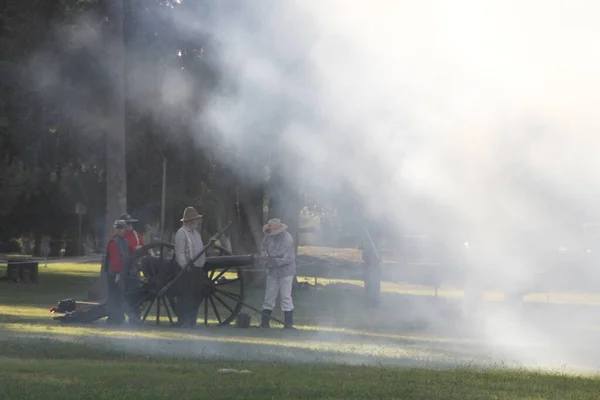 Civil War Reenactment Fresno California — Stock Photo, Image