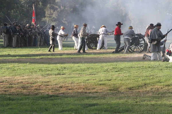 Civil War Reenactment Fresno California — Φωτογραφία Αρχείου