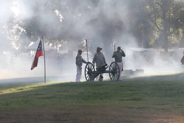 Civil War Reenactment Fresno California — Φωτογραφία Αρχείου