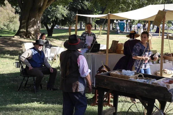 Civil War Reenactment Fresno California — Stock fotografie