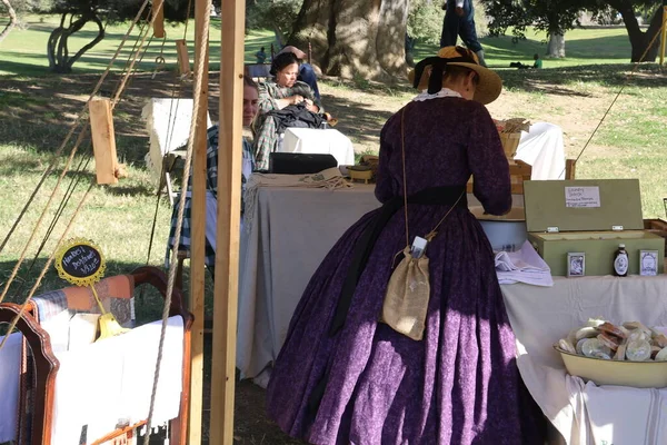 Civil War Reenactment Fresno California — 스톡 사진