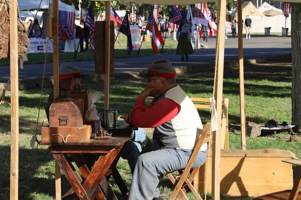 Representación de la Guerra Civil Fresno California — Foto de Stock