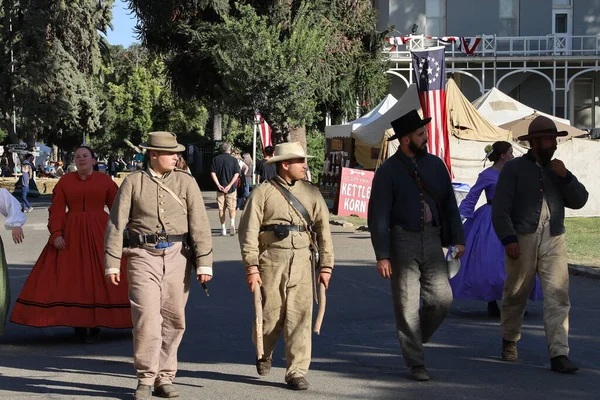 Civil War Reenactment Fresno California — Zdjęcie stockowe