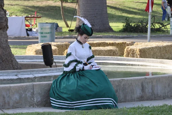 Civil War Reenactment Fresno California — Stockfoto