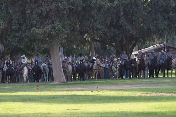 Civil War Reenactment Fresno California — Stockfoto