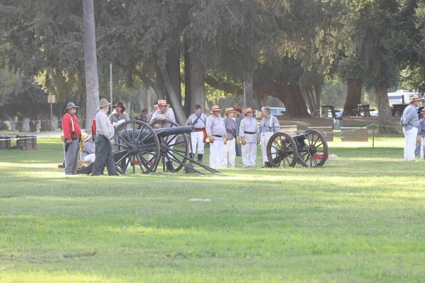 Civil War Reenactment Fresno California — Stock Photo, Image