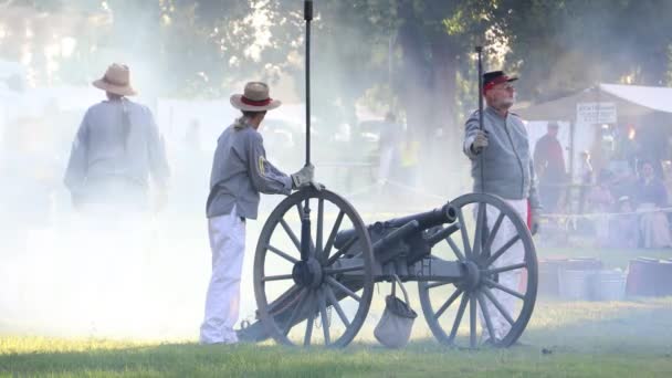 2019 Fresno California Civil War Reenactment — стокове відео