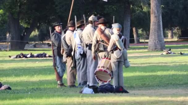 2019 Fresno California Civil War Reenactment — стокове відео