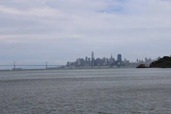 Voile Sur Voilier Pour Angel Island Dans Baie San Francisco — Photo