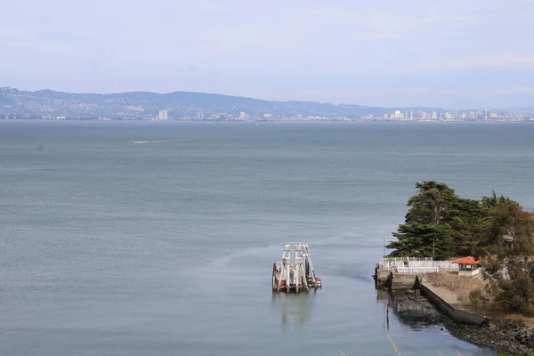 Segling Segelbåt Till Angel San Francisco Bay — Stockfoto