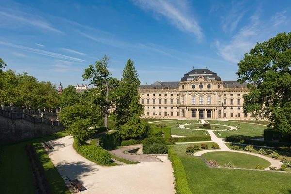 De Residenz van Würzburg met tuin, Duitsland — Stockfoto