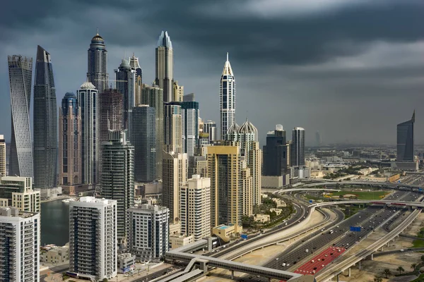 Nublado Dubai Emirados Árabes Unidos Janeiro 2018 — Fotografia de Stock