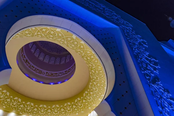 Geweldige Arabische Shell Dome Sheikh Zayed Grand Moskee Abu Dhabi — Stockfoto