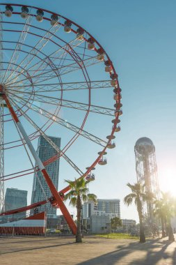 Batum, Gürcistan, May.12, 2017: Dönme Batum dolgu