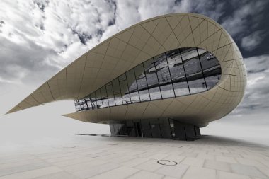 White Pavilion - Museum, Dubai, Jan. 2018 clipart