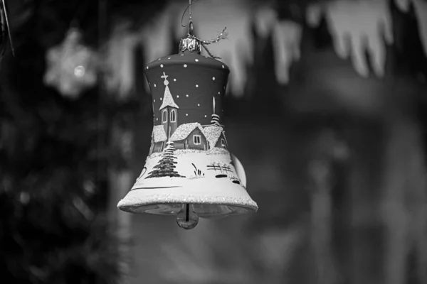 Close Decoração Brinquedos Natal Conceito Férias — Fotografia de Stock