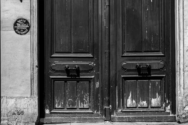 Detalles Puerta París Vista Cerca — Foto de Stock