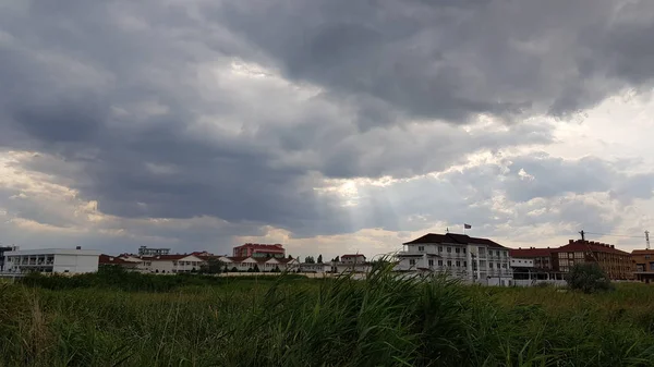 Stadtbild Bei Trübem Wetter — Stockfoto