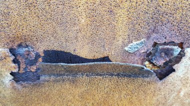 Kopya alanı olan sert desenli beton duvar