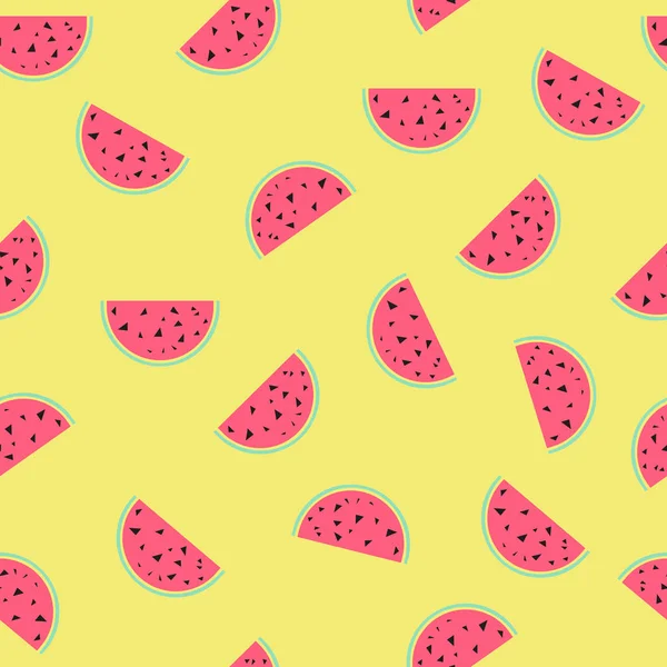 Watermelon seamless pattern. — Stock Vector