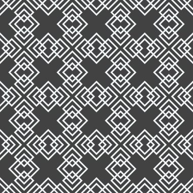 Geometrik desen sorunsuz vektör soyut çizgi hipster moda tasarım geometrik yazdırma üçgen arka plan illüstrasyon. Geometri tek renkli şık karo zemin yazdırma kumaş duvar kağıdı dekorasyon