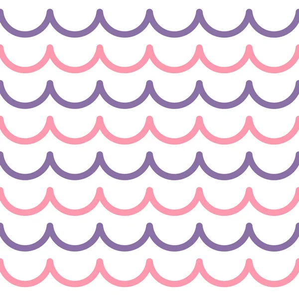 Abstraktní Vlna Vzor Bezešvé Pozadím Vlny Moře Modré Bílé Barvy — Stockový vektor