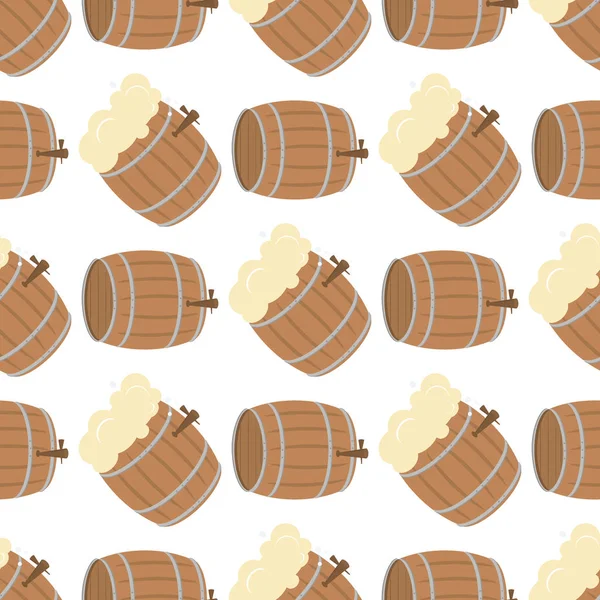 Oktoberfest vektör seamless modeli alkol parti arka plan tasarımı.