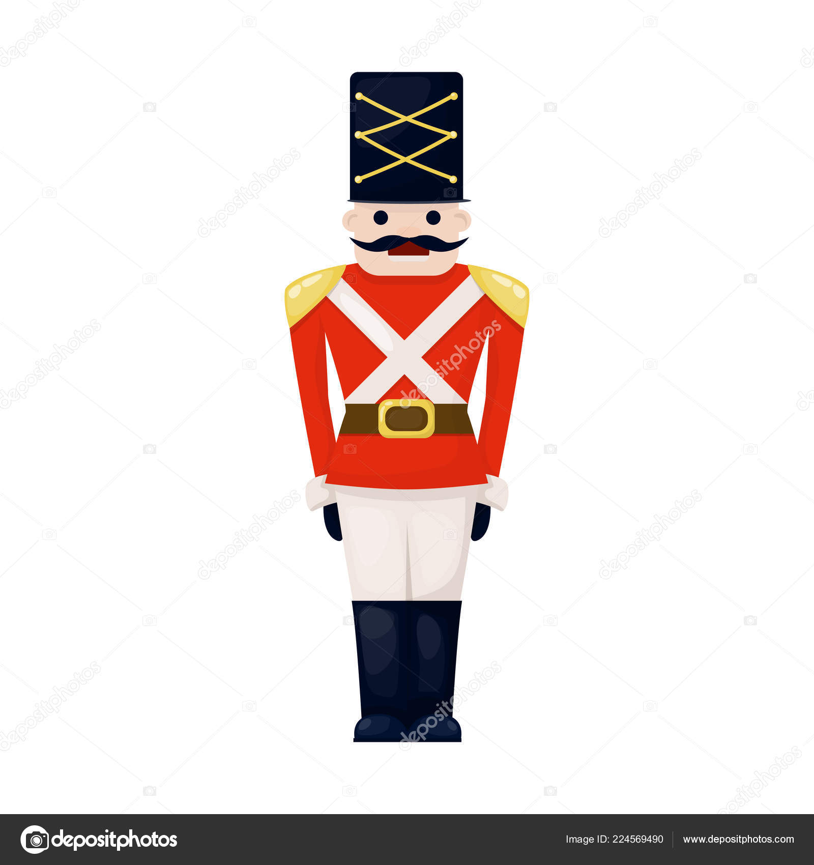 Antique Toy Vintage Tin Soldier Childhood Old Cute Military Traditional Character Christmas Holiday British Gift Vector Illustration Stock Vector Image By C Danyliuki