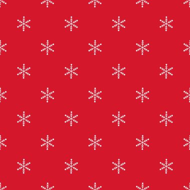 Noel kar tanesi Dikişsiz desen kış tatil hediye sarma kar arka plan vektör çizim. Xmas duvar kağıdı şenlikli kağıt veya kumaş sarma.