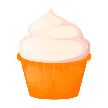 Kek, tatlı pasta, doğum günü yemeği, pastane, parti vektör illüstrasyonu. Çikolata kremalı tatlı. Lezzetli.