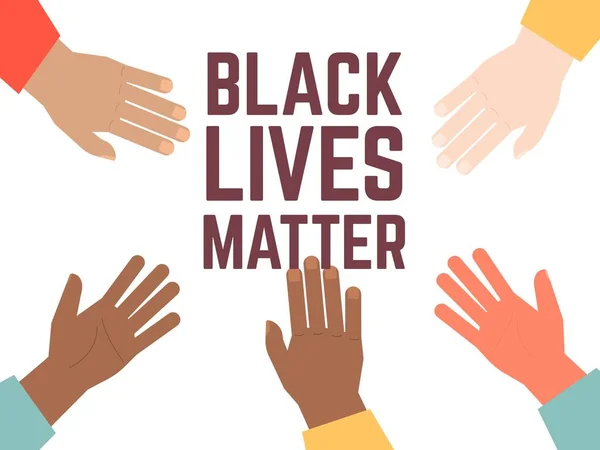 Black Lives Matter Typografie Banner. Nicht schießen blm kalligraphischen Text Vektor Illustration. — Stockvektor