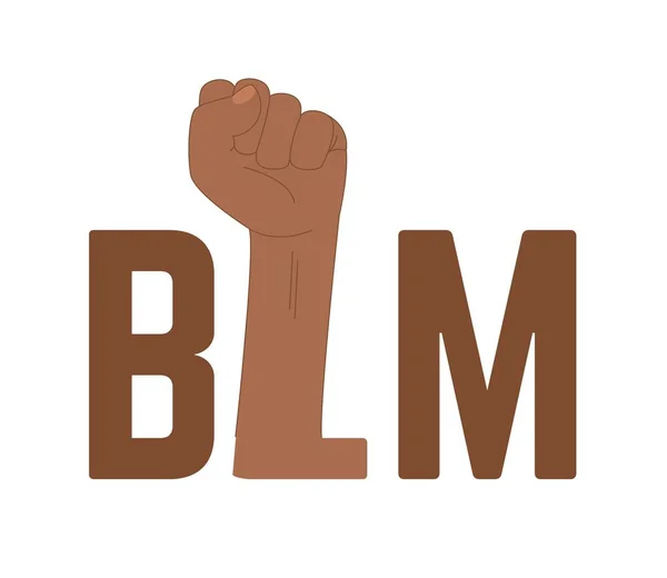 Black Lives Matter Banner tipográfico. No disparar blm caligrafía vector de texto ilustración . — Vector de stock