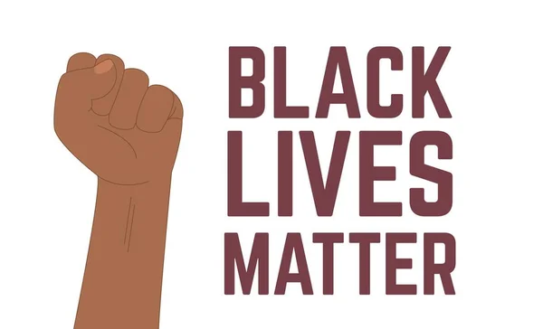 Black Lives Matter Banner tipográfico. No disparar blm caligrafía vector de texto ilustración . — Vector de stock