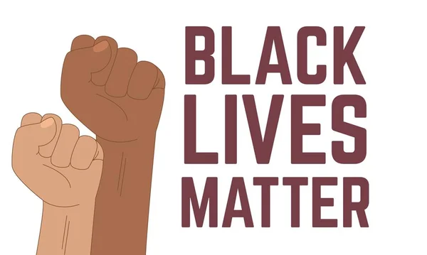 Black Lives Matter Typografie Banner. Nicht blm kalligrafische Textillustration schießen. — Stockfoto