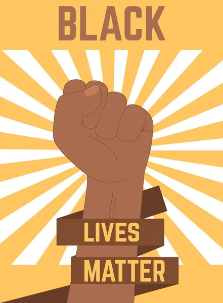 Black Lives betyder typografi banner. Skjut inte blm kalligrafisk text illustration. — Stockfoto