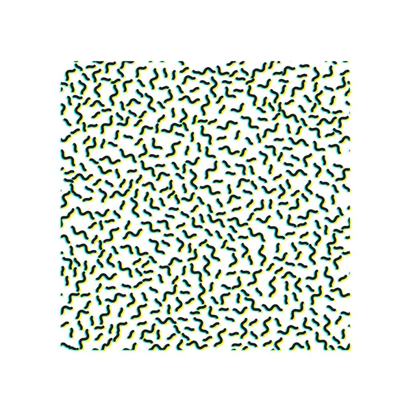 幾何学的形状 トレンド色の鮮やかな大胆なブロックを持つネオ メンフィス幾何学的なポスターカードジグザグ スクイグル 不規則な画像 ミニマルなカバーアート混沌としたレトロポップ リーフレット — ストックベクタ