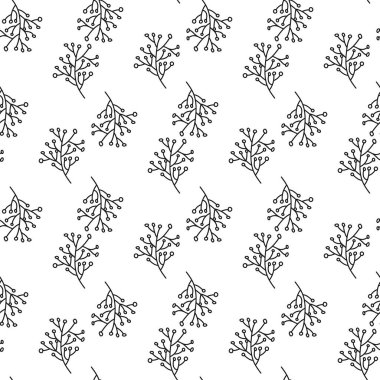 Kış tatili için Noel ağacı ve kar taneleriyle kusursuz desenler..