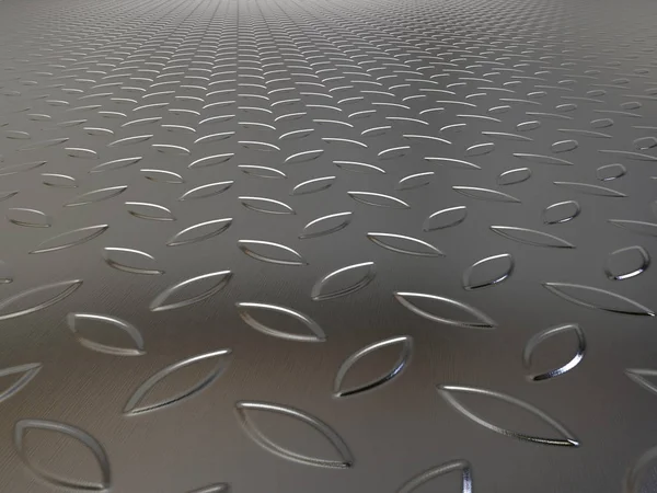 Steel sheet profiled. Textured steel sheet background. 3D illustration.