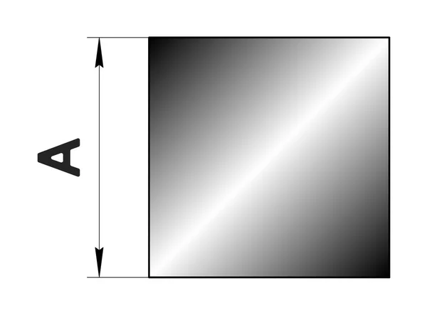 Technische Tekening Gerold Metaal Stalen Cirkel Profiel Afbeelding Voor Website — Stockfoto