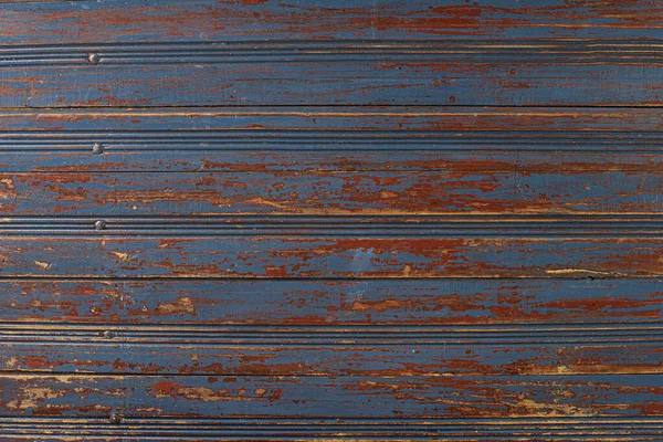 Wood Texture Background Blue Color Old Door Stock Image