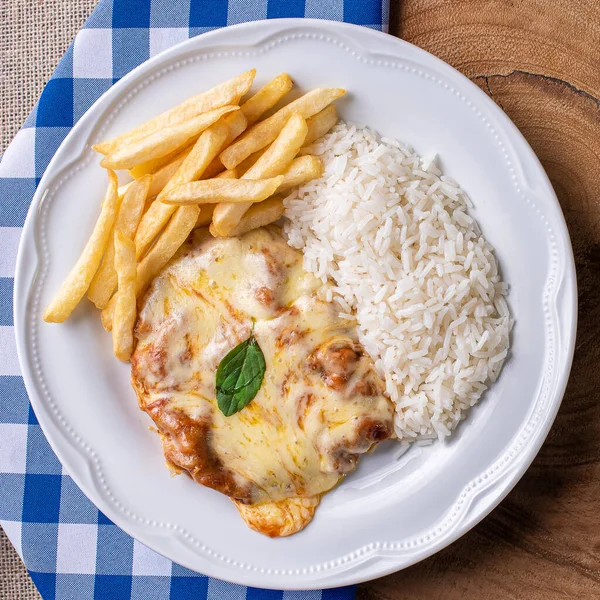 Parmegiana Biff Även Känd Som Filet Parmegiana — Stockfoto